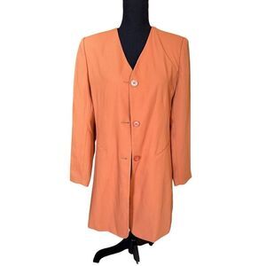 Justin Taylor Mustard  Oversized Blazer Size 8